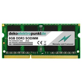 Dekoelektropunktde RAM DDR3 for IBM/Lenovo Ideapad Y510P 8gb