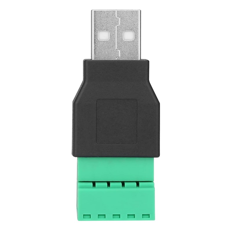 2 PCS Terminal Connector USB Male Plug to 5 Pin