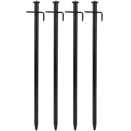 4PCS Steel Lengthen Outdoor Travel Camping Beach Tent Pegs Pin Stakes Ground Nail(30cm)
