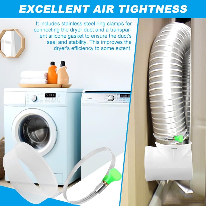 90 Degree Dryer Vent Elbow Kit, Dryer Vent Connector, 4