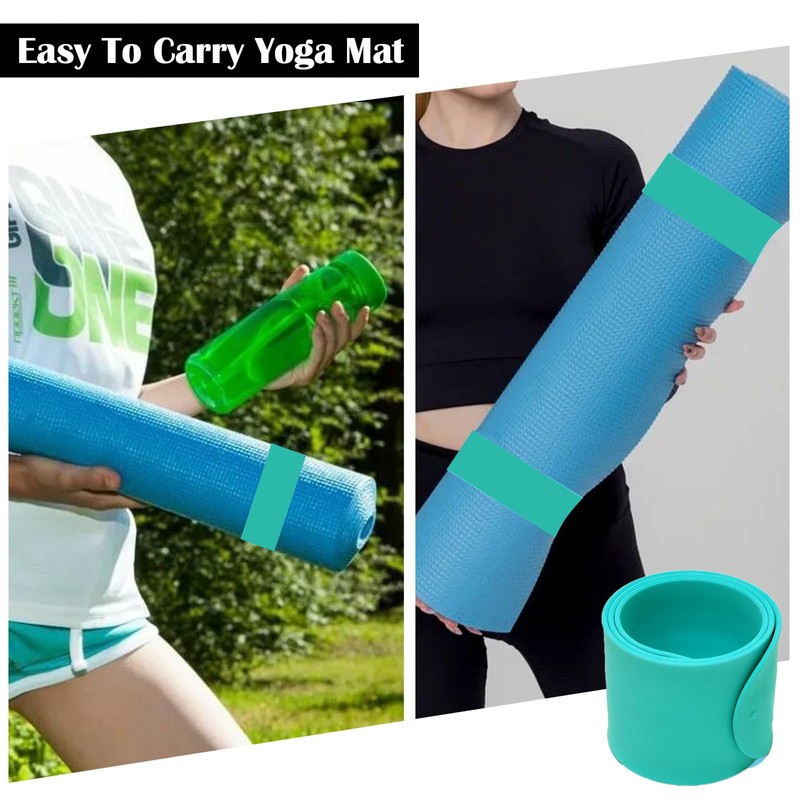Risipu Yoga Mat Strap Slap Band, One Snap Keep Exercise
