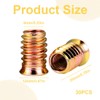 SUJEBKC Pack of 30 Threaded Inserts, Grub Screws, Carbon Steel