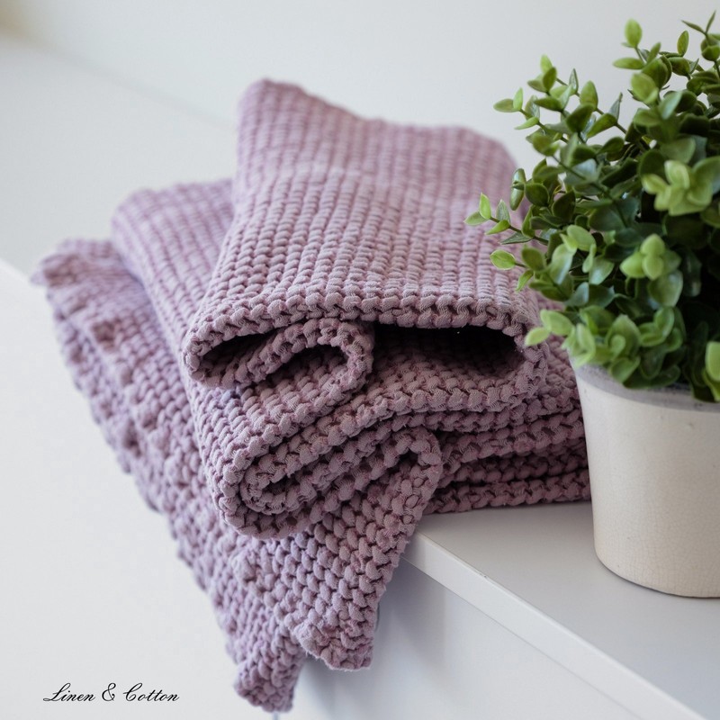 Linen & Cotton EZRA Premium Quality Waffle Towel Sauna Towel