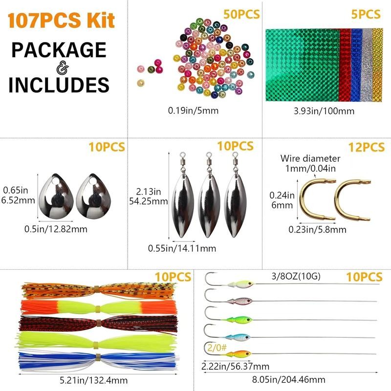 DOVESUN Spinner Making Kit Fishing Lure Making Kit Bass Lures