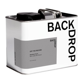 BACKDROP | Premium Interior Paint | Standard Semi Matte, Low Sheen Finish | Self-Priming, Low VOC, Green Wise Certified | OFF THE RECORD – Cool, clean gray | 0.5 Gallon