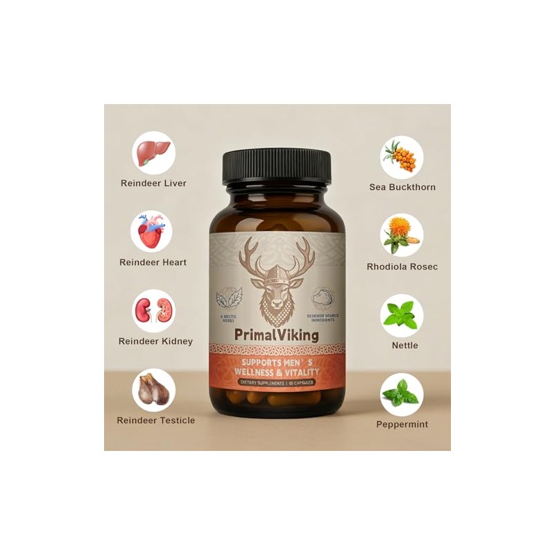 Vitality Supplement – Arctic Herb & Reindeer Organ Blend ，Daily