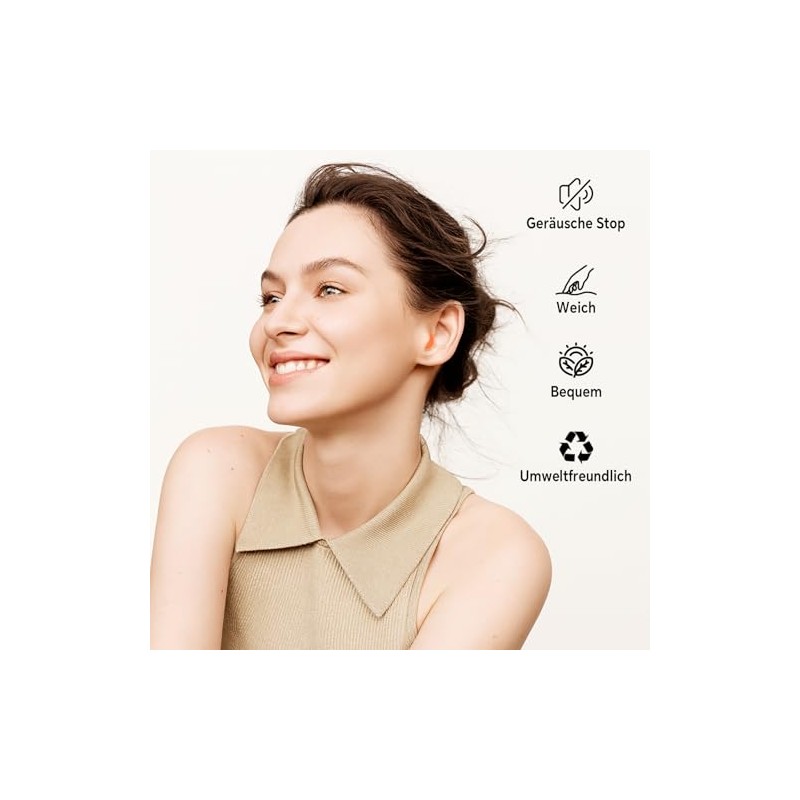SURFOU Ear Plugs for Sleep 60 Pairs, 38dB Noise Reduction,
