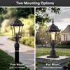 GOALPLUS 24" Outdoor Post Light with Dusk to Dawn Sensor,