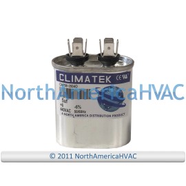 Climatek Motor Run Capacitor 5 uF MFD 440 Volt Oval Fits York 1499-343 1499-3431