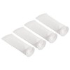 PATIKIL 4 Inch Ring Filter Socks 5 Micron, 4 Pack Mesh Bags Pool Skimmer Basket, White