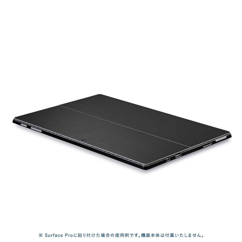 wraplus Skin Seal Compatible with Surface Go [Black Leather] Back