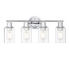 4-Light Chrome Bathroom Light Fixture Over Mirror,4-Light Chrome Vanity Lights