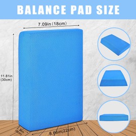 Balance Board Foam Pad Yoga Mat, Non Slip Knee Cushioned Turn Boards for Dancers Balancing Exercises Seniors Kids Women Fitness Anti-Fatigue Training Pads
