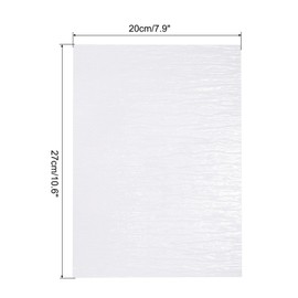 MECCANIXITY DIY Ripple Water Effect Sheet 10.6 x 7.9 Inch Flowing Water Texture Sticker for Lake Scene Dolls House Decor Pack of 5,Transparent