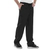 Cherokee mens Luxe Fly Front Drawstring Scrub Pant,Black,Small