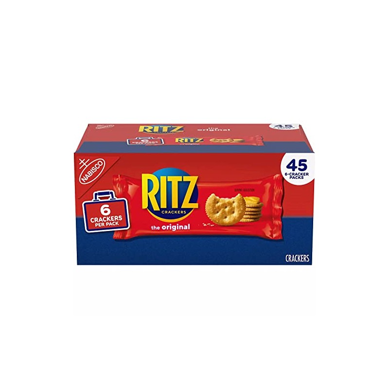 Ritz Original Crackers, Snack Packs, 0.68 Ounce (45 Count)