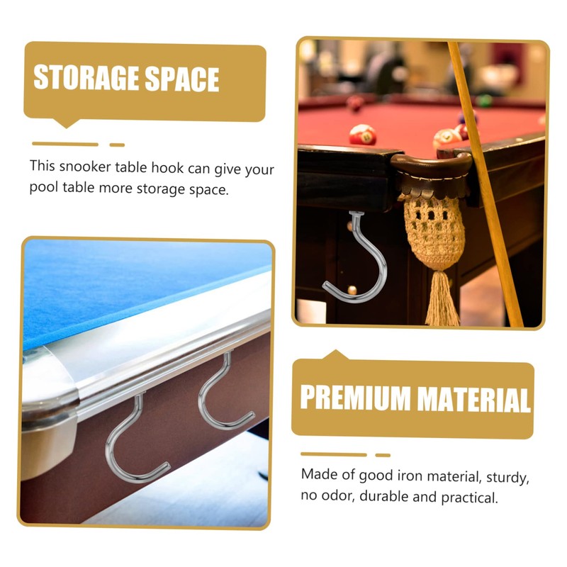 Abaodam 1 Set Replaceable Pool Hook Multi Function Billiard Accessory