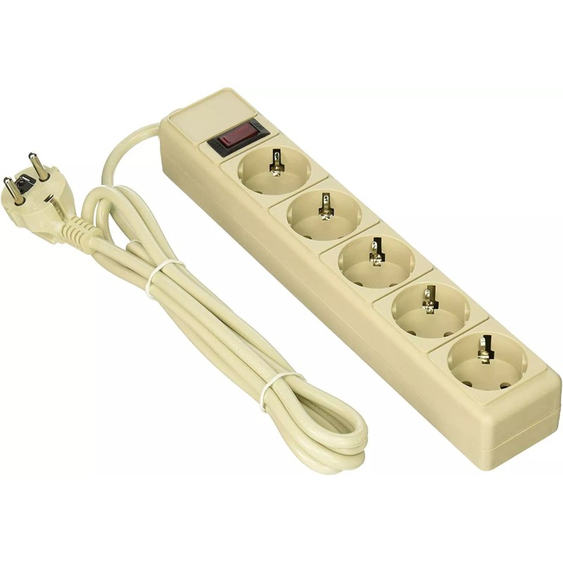 Seven Star 220 Volt Surge Protector 5 Socket Power Strip