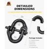 A-BOAR 1/2 Safety Chain Connector Link, 2pack Hammerlock Coupling Link