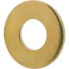 #12 Solid Brass Flat Washers, Commercial Standard, Grade 360, Plain