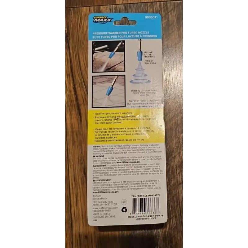 SurfaceMaxx Surface Maxx Professional SGY-PWA76 4500 Max PSI Pro Turbo