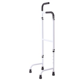 Treppensteighilfe aus Aluminium, Treppenhebehilfe Verstellbare Höhe 76 cm-117 cm, Stabiler Treppenstock, Höhenverstellbar Gehhilfe für Senioren Erwachsene, Tragfähigkeit 136 KG