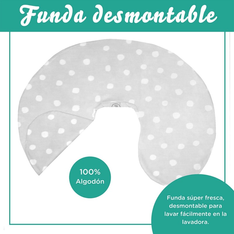 Nap Baby Funda Desmontable para Cojín de Lactancia para amamantar,