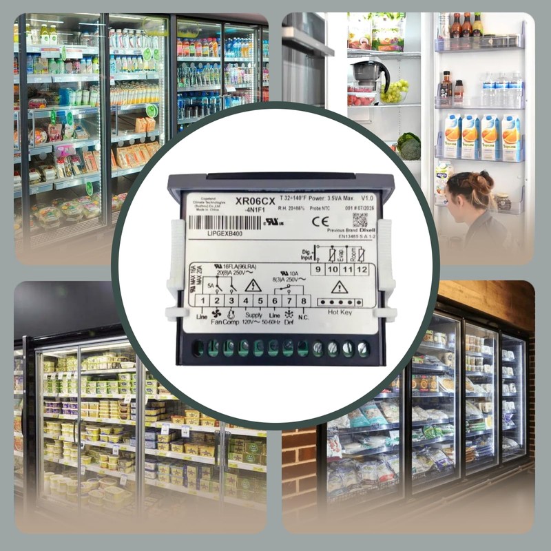 for Dixell XR06CX-4N1F1 Temperature Controller Fit for 120V 50-60hz Commercial