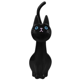 Meiho Ming Bang Toilet Brush, Stylish, Black, Cat Tail (with case) (W x D x H): 4.5 x 5.7 x 15.0 inches (116 x 145 x 380 mm)