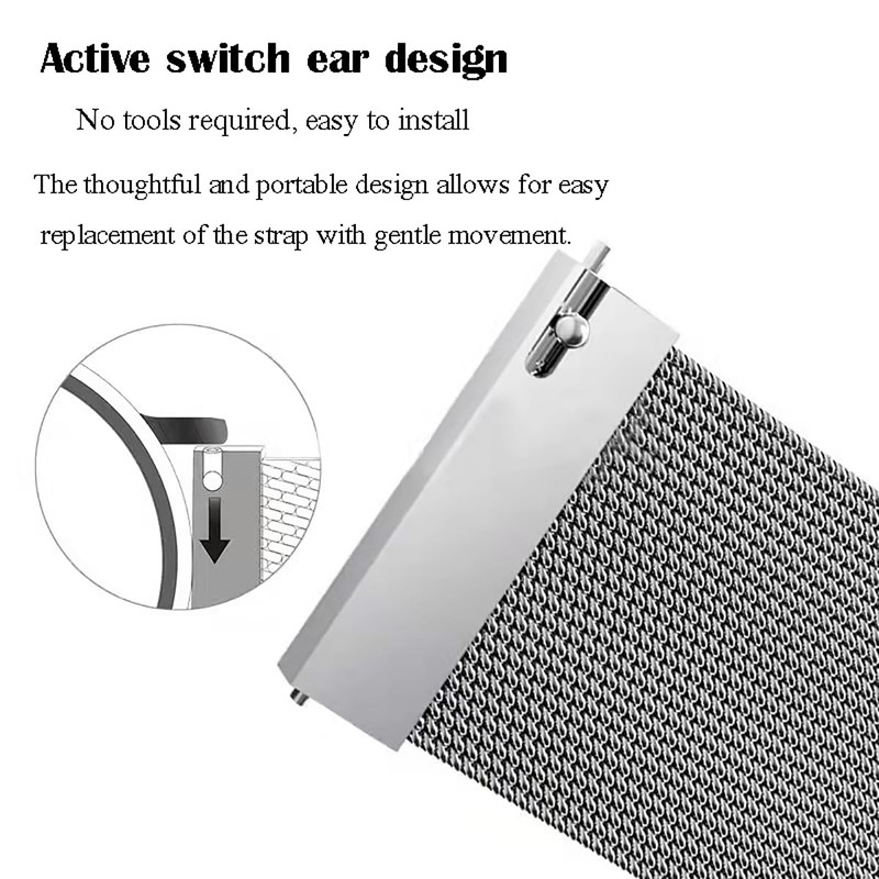 Lizihengpi Quick release watch bands for women black extra long