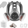 Sosvulix Professional Reusable Full Mask Cover with 2 Filters, 10