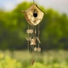 Zaer Ltd. Bronze/Copper Color Hanging Birdhouse Wind Chimes - Silo