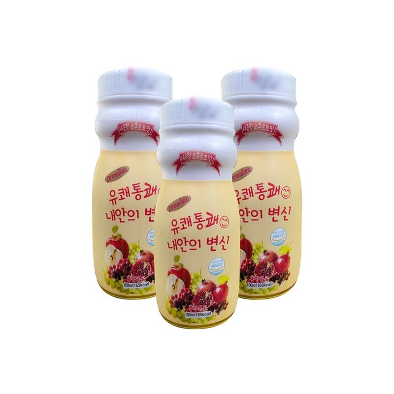 V 프리미엄 유쾌통쾌 내안의변신 100ml 3병 식이섬유 V Premium Cheerful