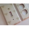 Coquette Gold Bows Light Switch Plate Various Sizes Offered