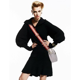 LVYOUME Purse Strap Silver Hardware Wide Bag Straps Replacement Crossbody Adjustable Shoulder Strap for Purses, Gold Hardware-red Silver White-312