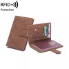 Charm Infinite RFID Blocking Leather Passport Case Multi-slot Travel Card
