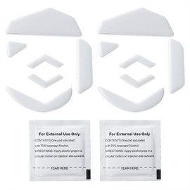 Juego de 2 Almohadillas para Orejas de Mouse con Bordes curvos, Color Blanco, compatibles con Logi G502 Mouse