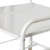 Mini-Fridge Stand on Wheels - Supreme Organization - White Metal