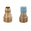 Chironal 2Pcs Brass Propane Tank Adapters Converts LP Tank POL