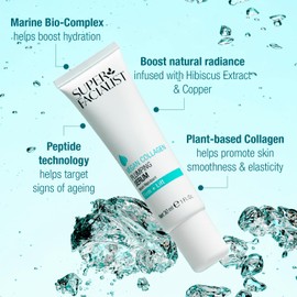 Super Facialist Vegan Collagen Plumping Serum - Hyaluronic Acid, Seaweed, Copper and Hibiscus extract, Firming, Smoothing & Plumping, face Cream for Youthful Skin, 30ml
