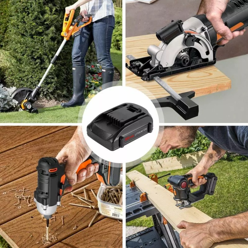 For worx (2pack) For WORX MAX Extend Lithium Battery 20