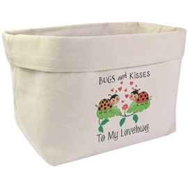 Large 'Bugs and Kisses' Canvas Organiser/Storage Bag (OR00030075)