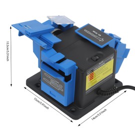 Drill Bit Sharpener Multi-Task Electric Knife Sharpener Drill Bit Grinding Machinedrill Sharpening Tool Adjustable Angle Range 15°-50° For Grinding Stainless Steel Alloys Cobalt-Containing Drills 96W