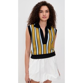 Lioness Women's Malibu Boyfriend Vest, Earth Stripe, M