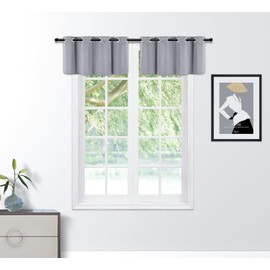 PI Cortinas opacas, cortina de ventana con anillo superior aislante térmico para oscurecimiento de habitación para sala de estardormitoriopuerta