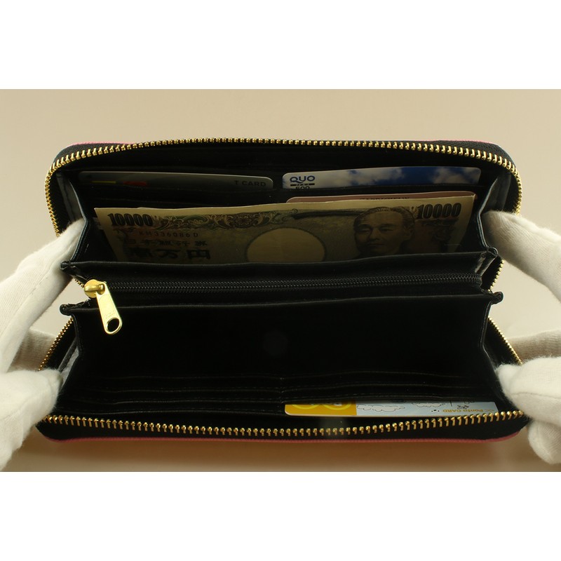 Aldi Caprich Long Wallet, pink/black