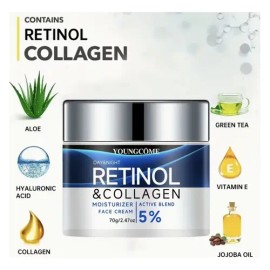 Crema Facial Antiedad Firme Retinol Colágeno Ah Té Verde 70g                                                                                          