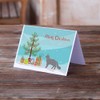Caroline's Treasures CK4662GCA7P Nebelung #2 Cat Merry Christmas Greeting Cards