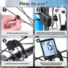 AMFUN Bike Computer Wireless,2.4 inch LCD Screen Auto Backlight,Universal 24