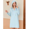 HOTOUCH Women Swimsuit Cover Up Dress Long Sleeve Beach Dress